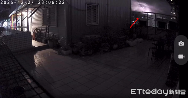 ▲▼7.0強震以前,天空閃過一道光。(圖/Threads網友授權提供,請勿隨意翻拍以免侵權)