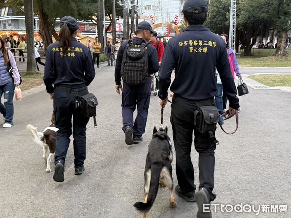 ▲屏東警分局嚴密維安跨年晚會。(圖/記者陳崑福翻攝)