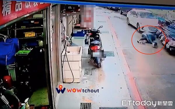 ▲▼黃男無照毒駕直接撞上水電工蔡男 。(圖/翻攝YT WoWtchout )