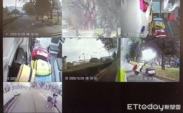 ▼黑狗突闖校園車道!屏科大18歲女大生騎車撞上送醫。(圖/記者陳崑福翻攝)