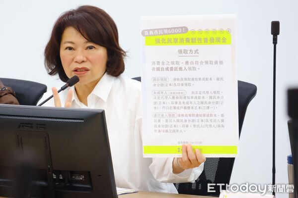 ▲▼ 加碼普發現金6000元 黃敏惠市長市務會議說明領取方式 。(圖/記者翁伊森翻攝)