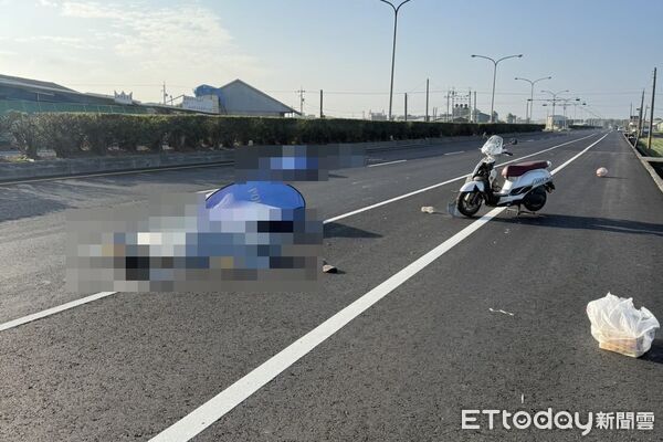 ▲▼ 台19線元長段發生死亡車禍,2名騎士疑遭輾過,血肉模糊身亡。(圖/Threads網友授權提供)