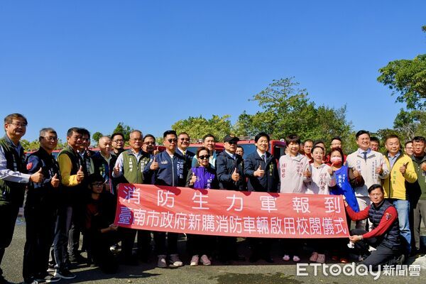 ▲台南市消防局新購16輛消防車全數完成驗收並正式上線,全面提升第一線救災量能。(記者林東良翻攝,下同)