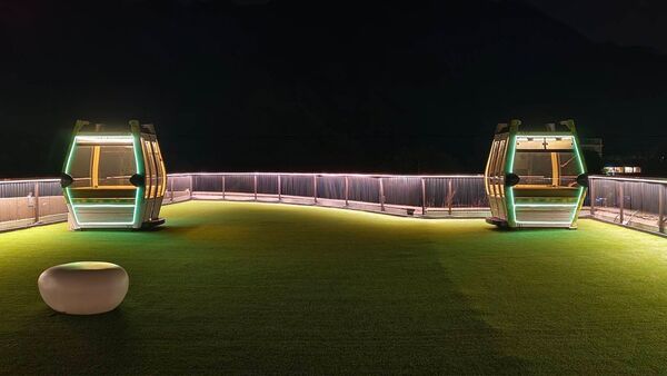 ▲貓空站頂端,12月新設置「Sky Green天空綠洲」觀景平台。(圖/北捷提供)