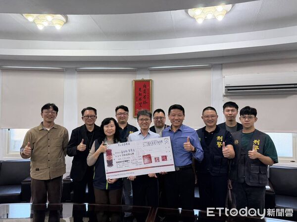 ▲台電表揚台東警方破獲電纜失竊案 。(圖/記者楊晨東翻攝)