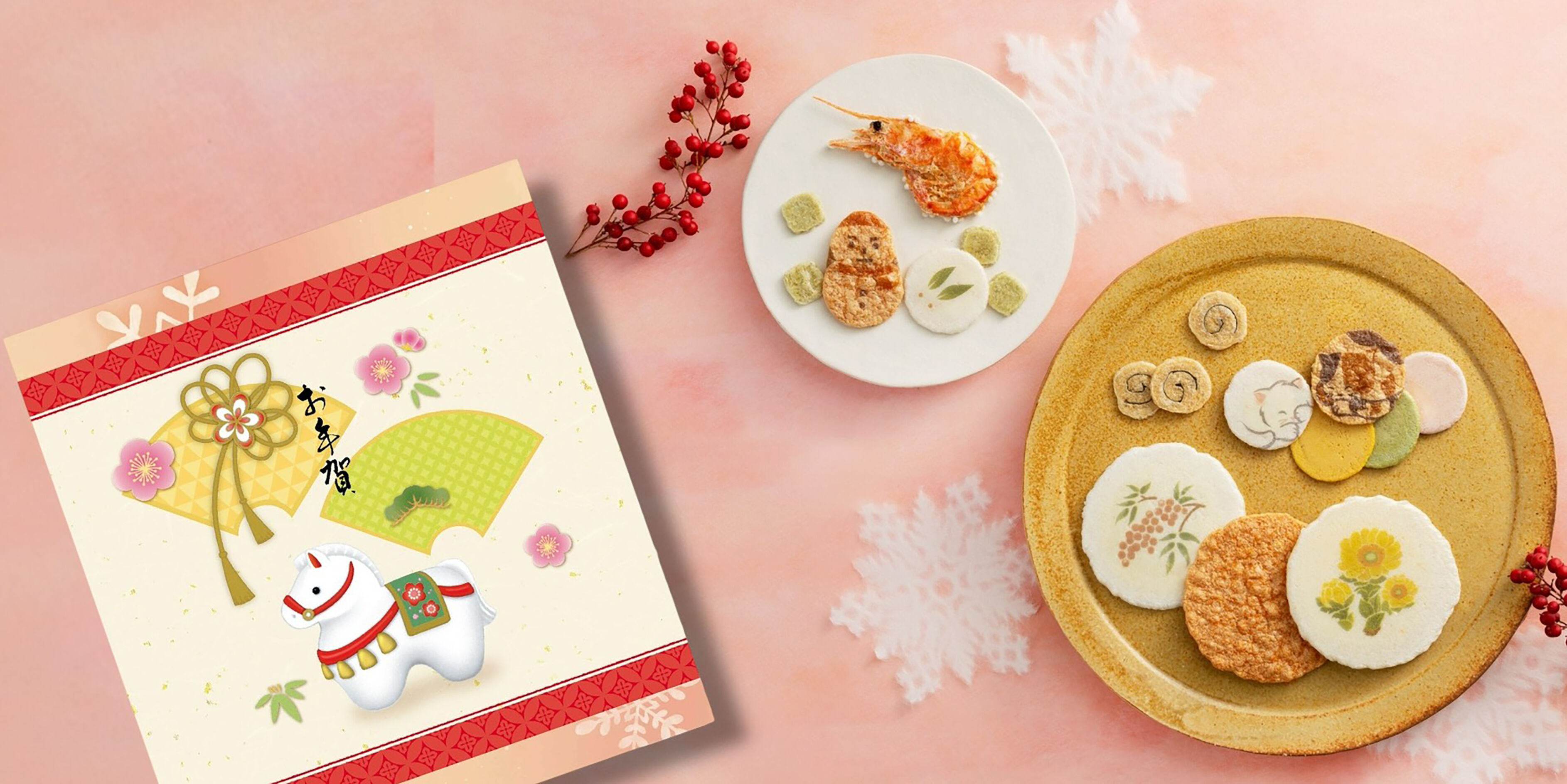 ▲日本蝦仙貝品牌《桂新堂》登台推馬年禮盒。(圖/品牌提供)