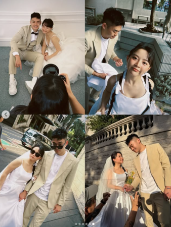 ▲▼陳詩媛,王齊麟。(圖/翻攝自Instagram/10yuan.0424)