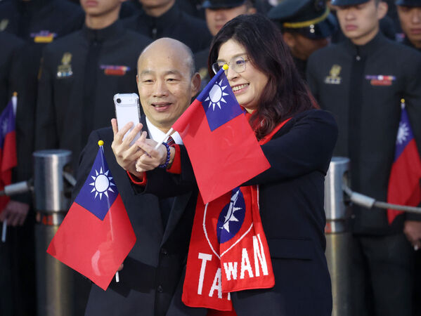 ▲▼賴清德、蕭美琴、鄭麗文、韓國瑜出席總統府前升旗典禮。(圖/台北市攝影記者聯誼會提供)