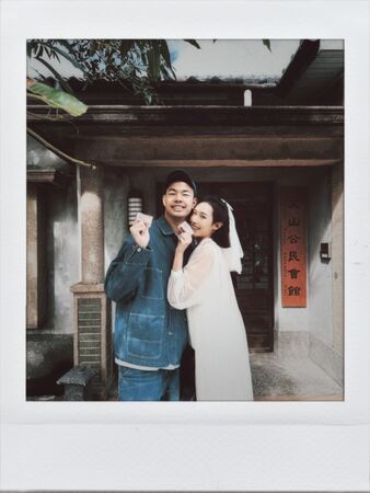 ▲▼劉樸和陳大天登記結婚,媒人阿Ken擔任結婚證人。(圖/伊林娛樂提供)