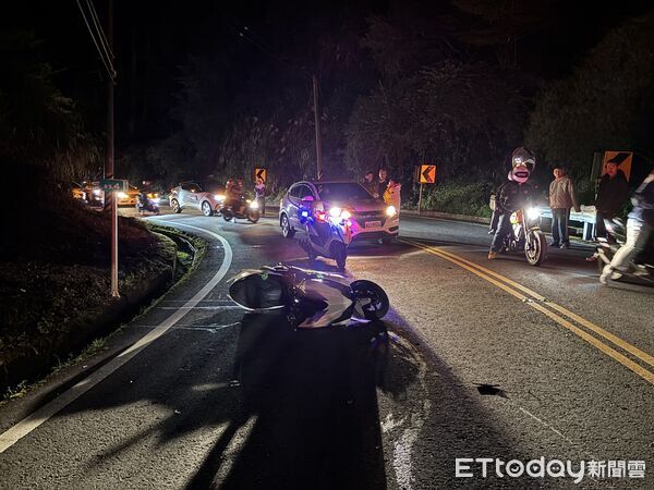 ▲ 台18線阿里山公路85.4公里段,今日清晨發生交通事故 。(圖/記者翁伊森翻攝)
