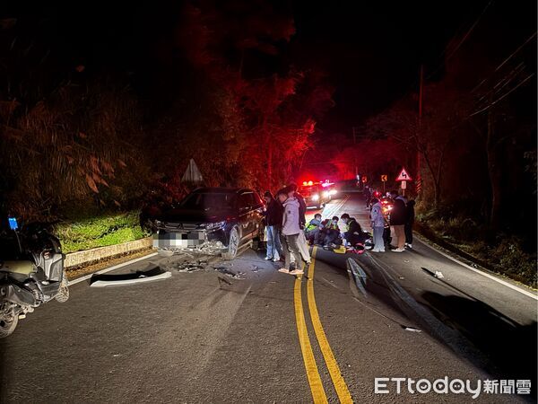 ▲ 台18線阿里山公路85.4公里段,今日清晨發生交通事故 。(圖/記者翁伊森翻攝)