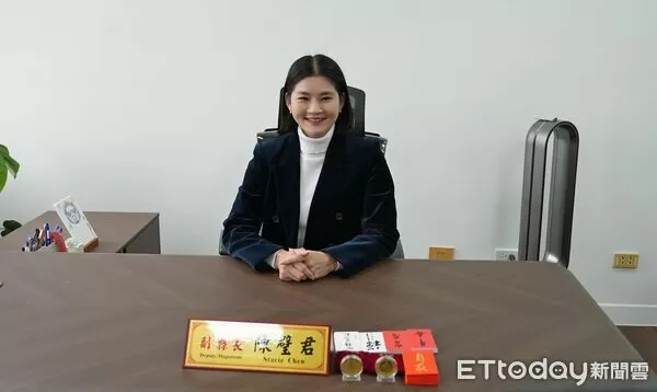 ▲陳璧君今日正式升任雲林縣副縣長履新。(圖/記者游瓊華翻攝)