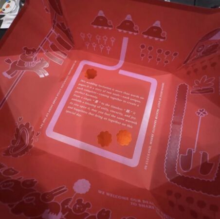 ▲陳漢典與Lulu的喜帖曝光。(圖/翻攝THreads)