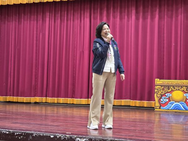 ▲楊貴媚也到場支持。(圖/記者葉文正攝)