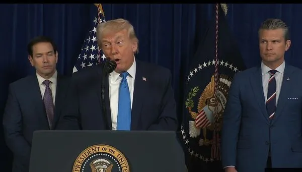 ▲▼川普開記者會宣布接管委內瑞拉。(圖/翻攝自Facebook/白宮)