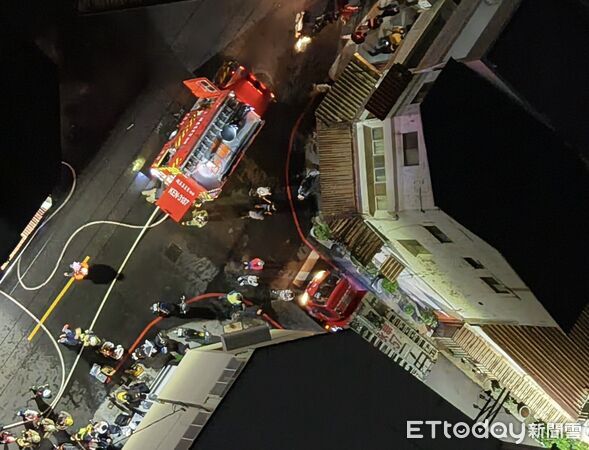 ▲台南市消防局第六大隊推動救災車輛空中標示方案,在車輛頂部清楚標示單位名稱與編碼,提升無人機空中辨識能力。(記者林東良翻攝,下同)