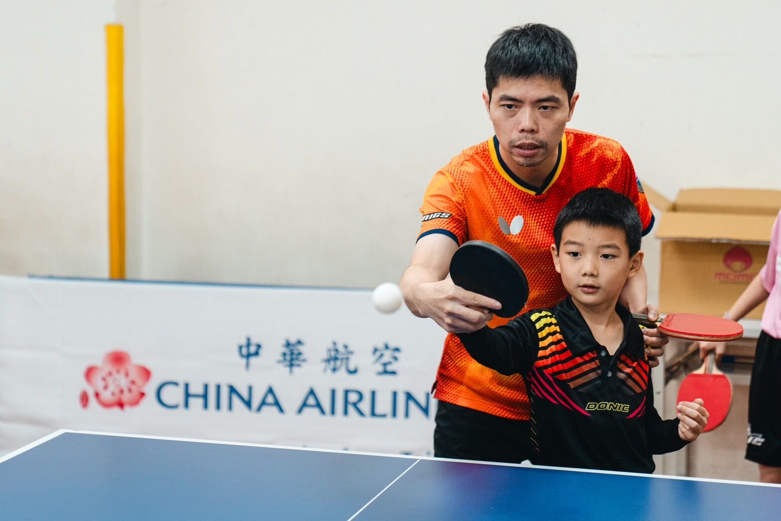 ▲▼ 華航,公益,桌球營,莊智淵,彰化,學童。(圖/中華航空提供)