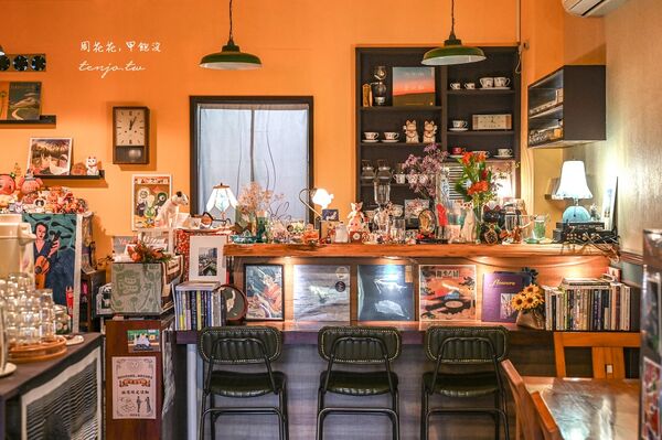 ▲▼文山木柵老派日式昭和風咖啡店「咖啡喫茶枝音」,布丁提拉米蘇都很好吃。(圖/部落客周花花提供)