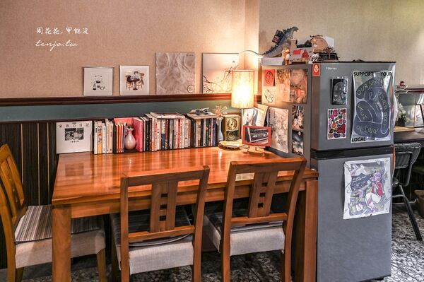 ▲▼文山木柵老派日式昭和風咖啡店「咖啡喫茶枝音」,布丁提拉米蘇都很好吃。(圖/部落客周花花提供)