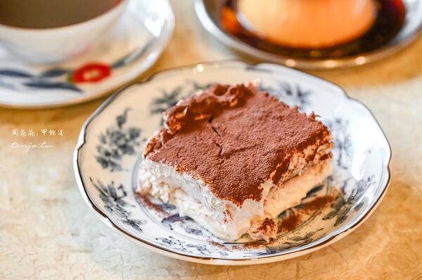 ▲▼文山木柵老派日式昭和風咖啡店「咖啡喫茶枝音」,布丁提拉米蘇都很好吃。(圖/部落客周花花提供)