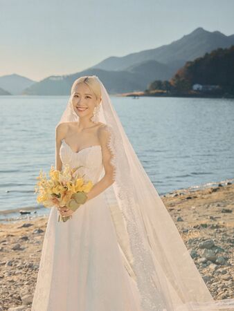 ▲陳漢典與LULU婚紗曝光。(圖/天地合提供)