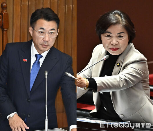 ▲▼江啟臣、楊瓊瓔。(合成圖/記者李毓康攝)
