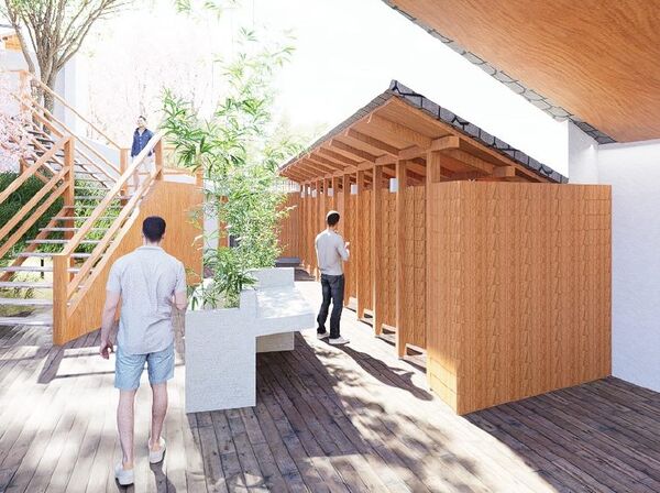 ▲北投公園露天浴池(千禧湯)預計7月底完工。(示意圖/公園處提供)