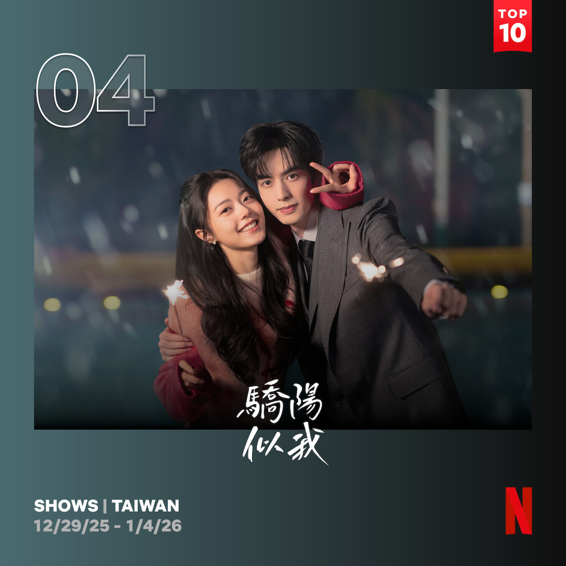▲▼宋威龍《驕陽似我》台灣Netflix週榜第4。(圖/Netflix)