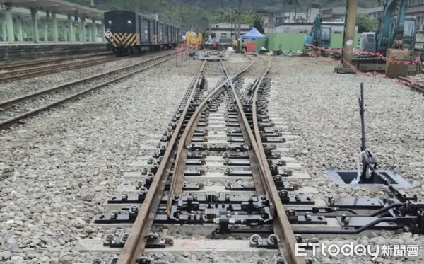 ▲▼台鐵宜蘭道岔更新工程獲「第25屆公共工程金質獎」優等,軌道,路線,鐵軌。(圖/台鐵公司提供)