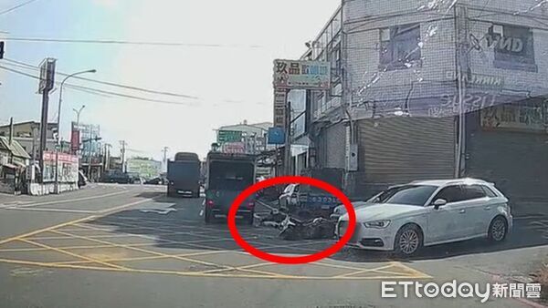 ▲彰化車禍,3歲女童險遭貨車輾頭。(圖/karen76102001bwl授權提供)