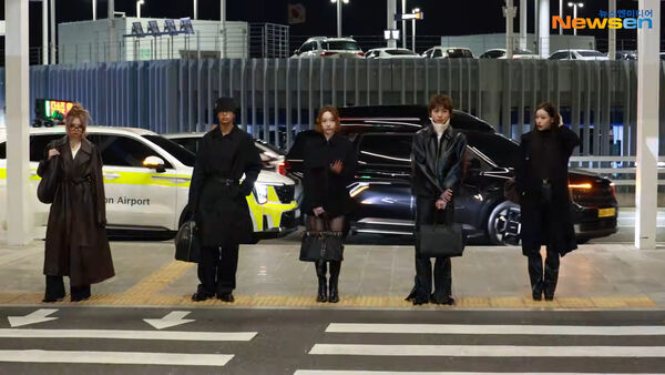 ▲ALLDAY PROJECT於早上出發來台。(圖/翻攝自Newsen)