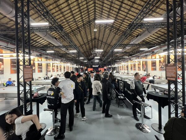 ▲「炸粿王子」許凱綸復出參賽、台北職業撞球公開賽連2年在松山文創園區開打 。(圖/CTPBA提供)