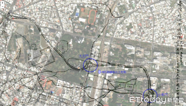 ▲台南鐵路地下化工程中出土清代「武器鏽塊」,內含多件砲管、砲彈與火槍槍管,數量驚人。(記者林東良翻攝,下同)