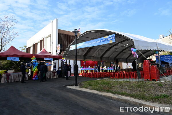 ▲▼台中市六寶派出所今落成,盧秀燕主持儀式。(圖/警方提供,下同)