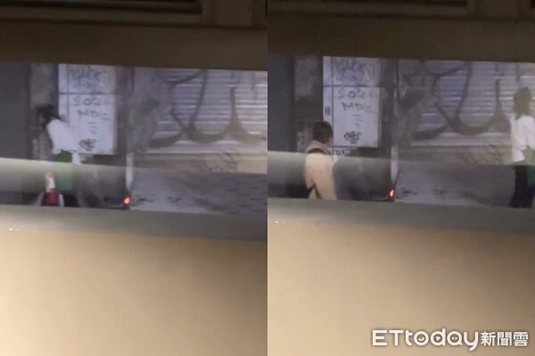 ▲▼星巴克員工拿著滅火器撲救,熟練姿勢被讚爆。(圖/Threads網友388655授權提供,請勿隨意翻拍以免侵權)