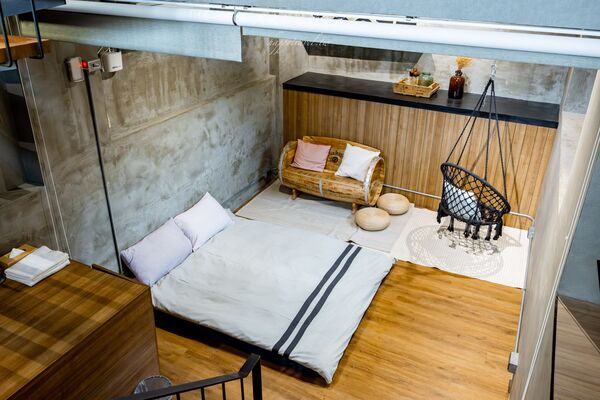 ▲▼墾丁巷弄裡的美式度假住宿。(圖/部落客黑皮提供)