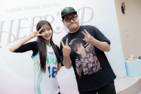 ▲▼睦那京出席cheer up 活動 。(圖/CHEER UP提供)