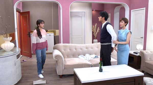 ▲蘇晏霈在《豆腐媽媽》最新劇情中,即將抓姦老公李運慶外遇王晴。(圖/民視提供)