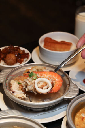 ▲▼台南桂田酒店自助式早餐「阿力海百匯餐廳」,早餐就把台南味通通吃滿。(圖/部落客台南好FOOD遊提供)