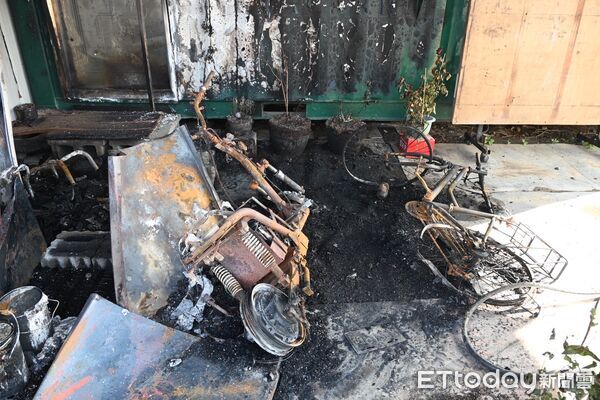 ▲苗栗銅鑼鄉一對恐佈情人,相互縱火燒工寮、毒駕蓄意衝撞,雙雙吃上官司和送醫。(圖/記者楊永盛翻攝)