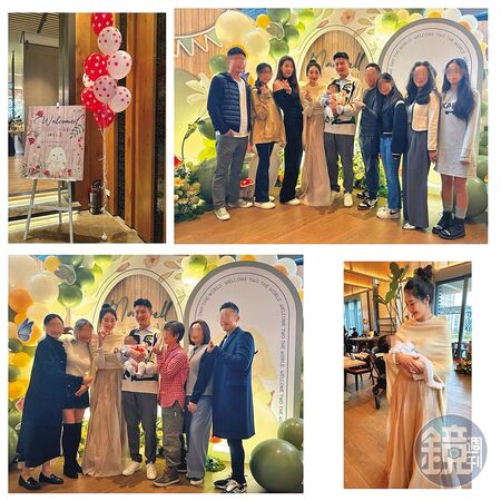 吳亞馨的好友臉書回顧跳出她2024年初為寶寶辦彌月派對的紀錄。(讀者提供)