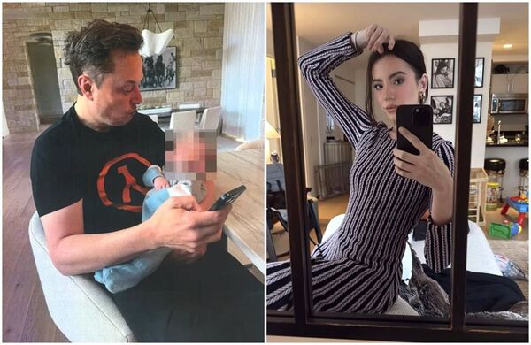 馬斯克(左圖)與艾希莉聖克萊爾(右圖)育有1子。(翻攝NY Courts/asc.sys IG)