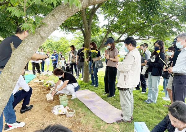 ▲桃園市民政局今年修正公墓及骨骸存放設施與殯葬收費標準,改採樹葬者不論戶即均免收費用。(圖/市府民政局提供)
