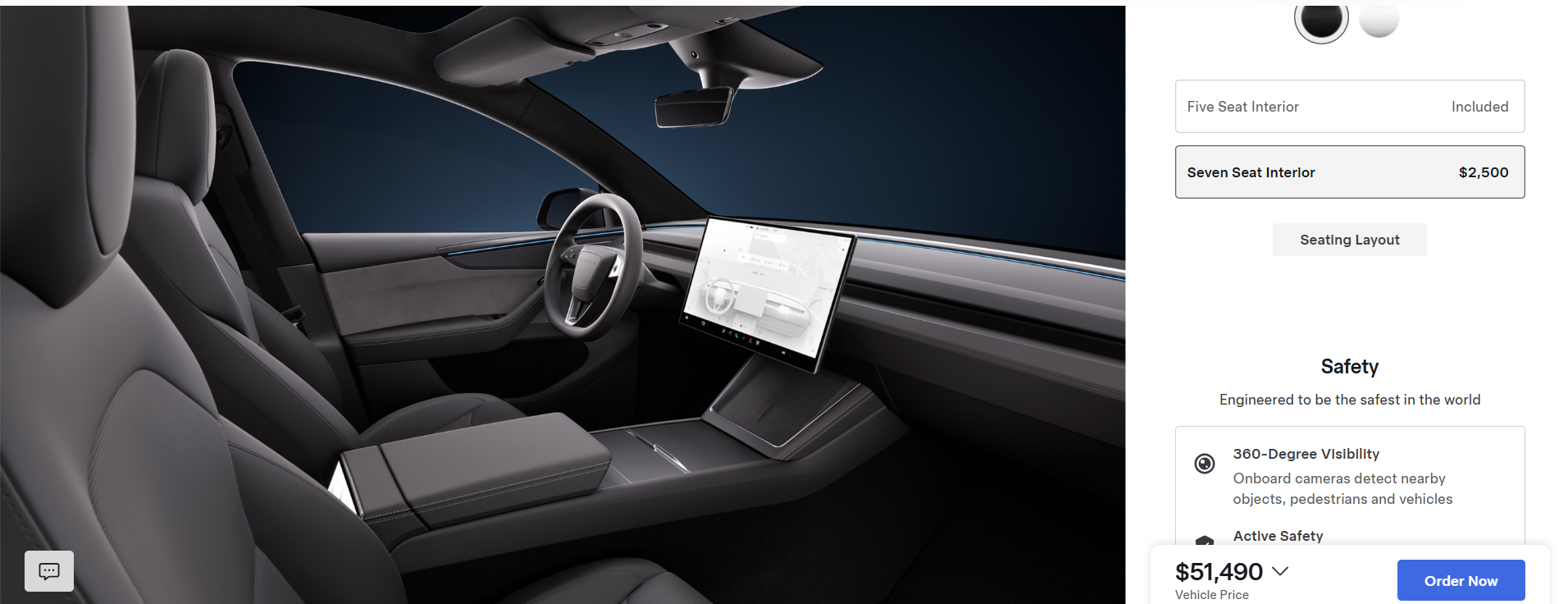 ▲北美開放改款新Model Y選配七人座。(圖/翻攝自特斯拉)