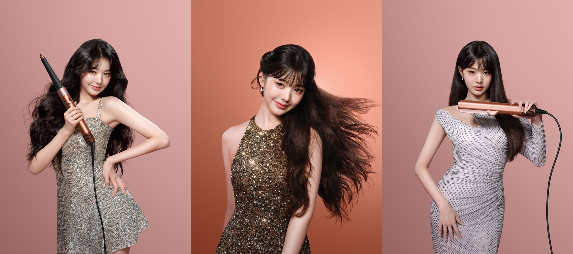 ▲張員瑛代言Dyson新年限定色「琥珀香檳」。(圖/品牌提供)