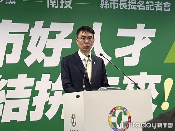 ▲▼民進黨提名溫世政參選南投縣長。(圖/記者杜冠霖攝)