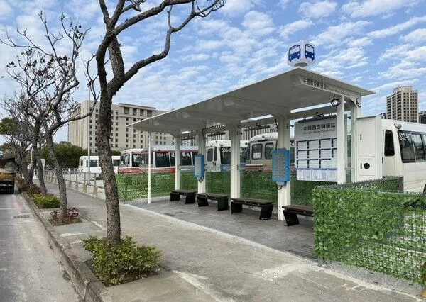 ▲桃園中路微型轉運站啟用