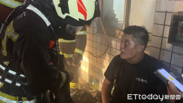 ▲▼基隆殉職勇消詹能傑最後身影曝光。(圖/記者郭世賢翻攝)