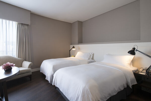 ▲捷絲旅台北西門館,捷絲旅臺大尊賢館,捷絲旅臺大尊賢館二樓的「義饗食堂」。(圖/業者提供)