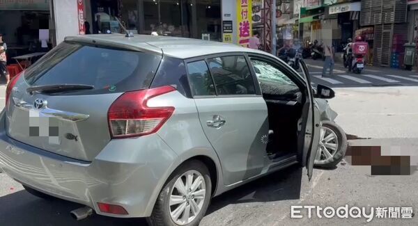 ▲台南市東區大學路與勝利路口2025年6月發生死亡車禍,劉女駕車爆衝闖紅燈釀成多車連環撞而發生死傷,檢察官依法起訴。(記者林東良翻攝,下同)